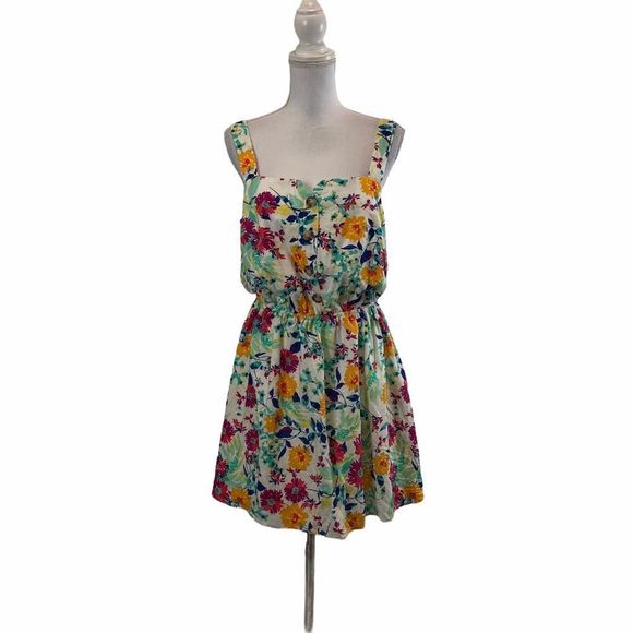 Womens 0X TRUE CRAFT Floral The Aloha Atlas Ivory Curvy Sundress - Picture 2 of 7